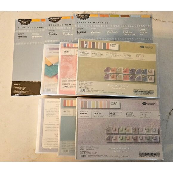 Creative Memories 3 Packs Scrapbooking Paper & 6 Storybox Sets Bundle - Picture 1 of 5